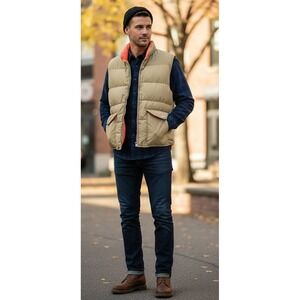 Vtg Holiday Ranger Down Puffer Vest Men's Size M‎ Outdoor Wind Resistant Taiwan